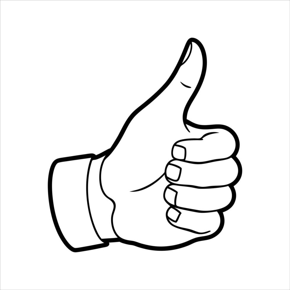 thumb up icon illustration vector