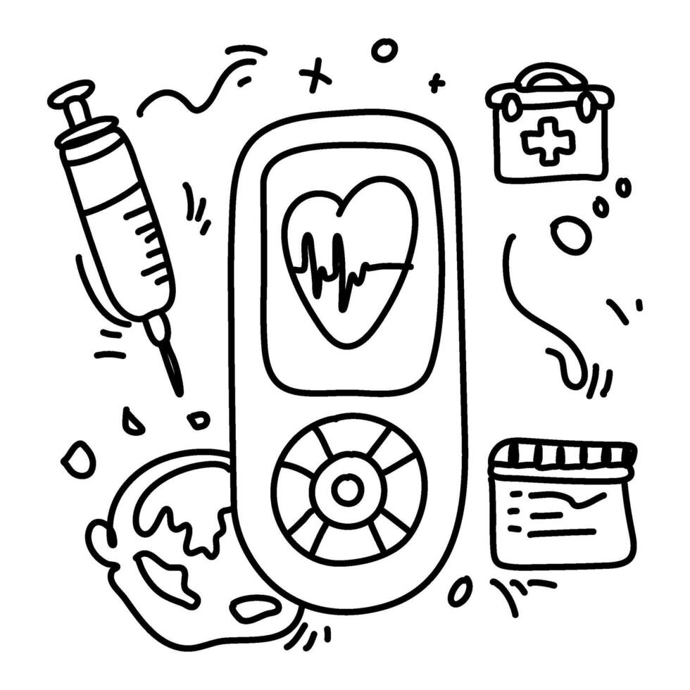 Remember Diabetes Day with a striking flat illustration that underscores the critical role of proactive diabetes management in overall health vector