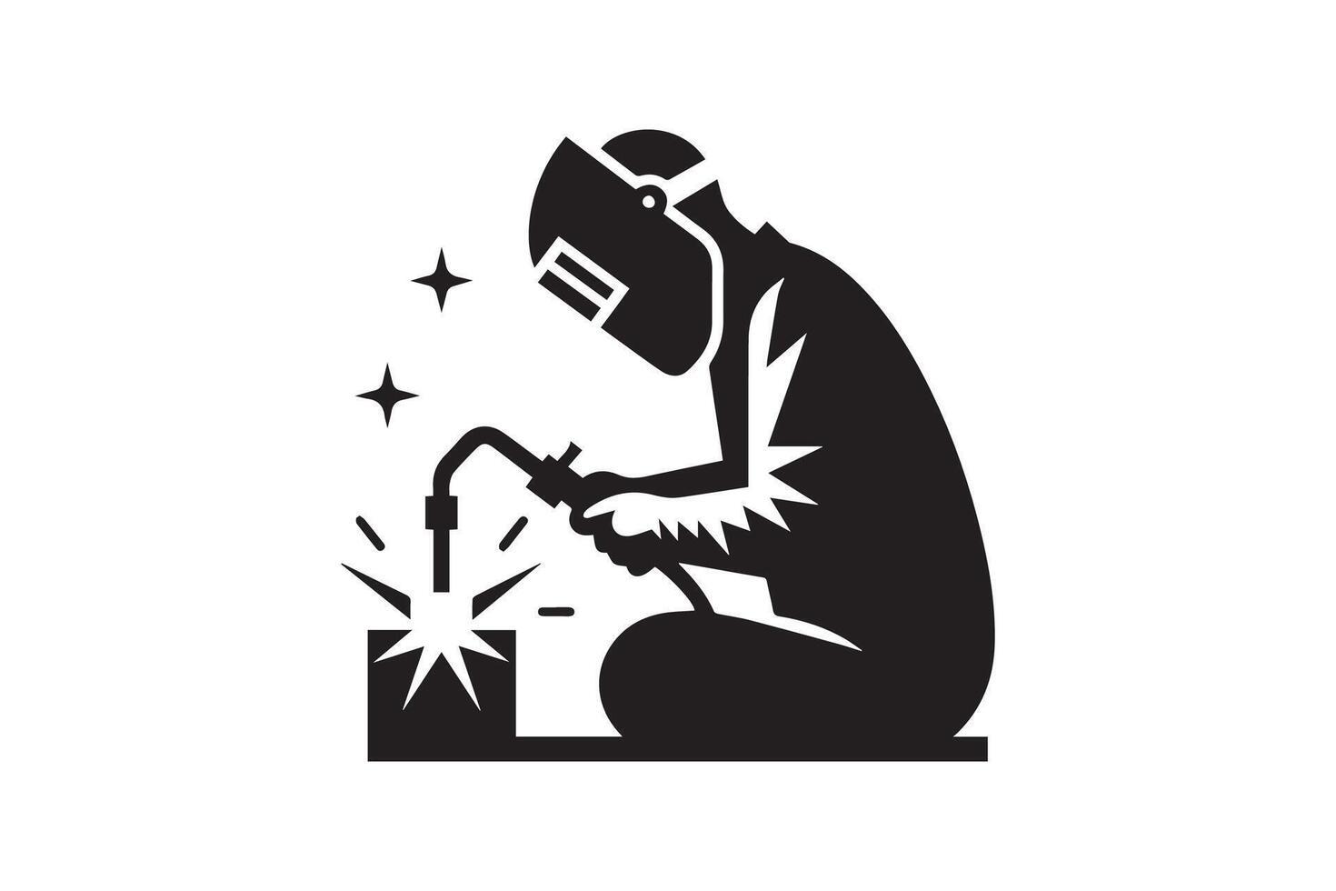 Welder icon illustration vector