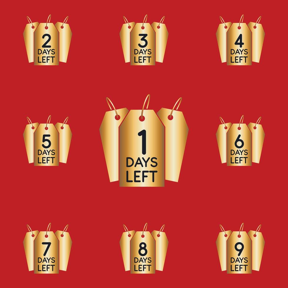 Countdown Timer Illustration Template vector