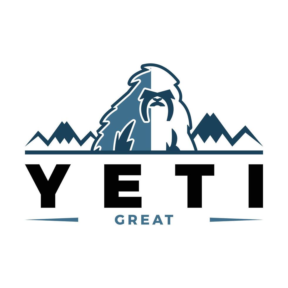 Yeti's Roar Icon Logo Design Template vector