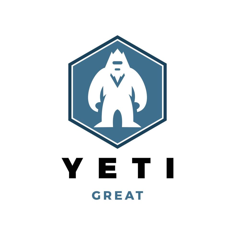 Glacier Guardian Icon Logo Design Template vector