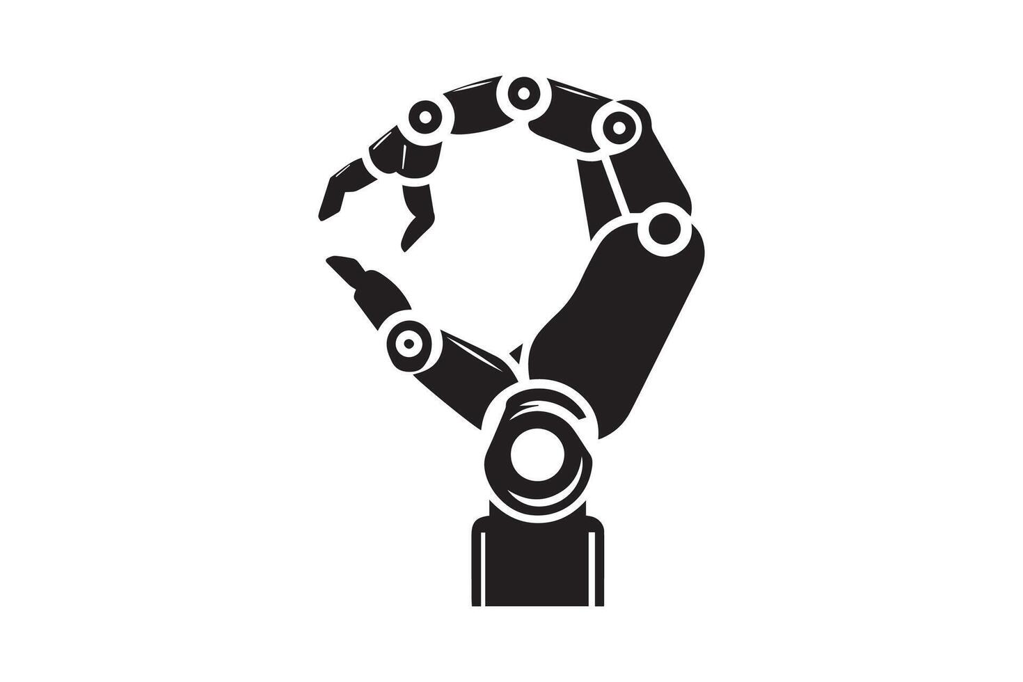 Robot hand icon illustration vector