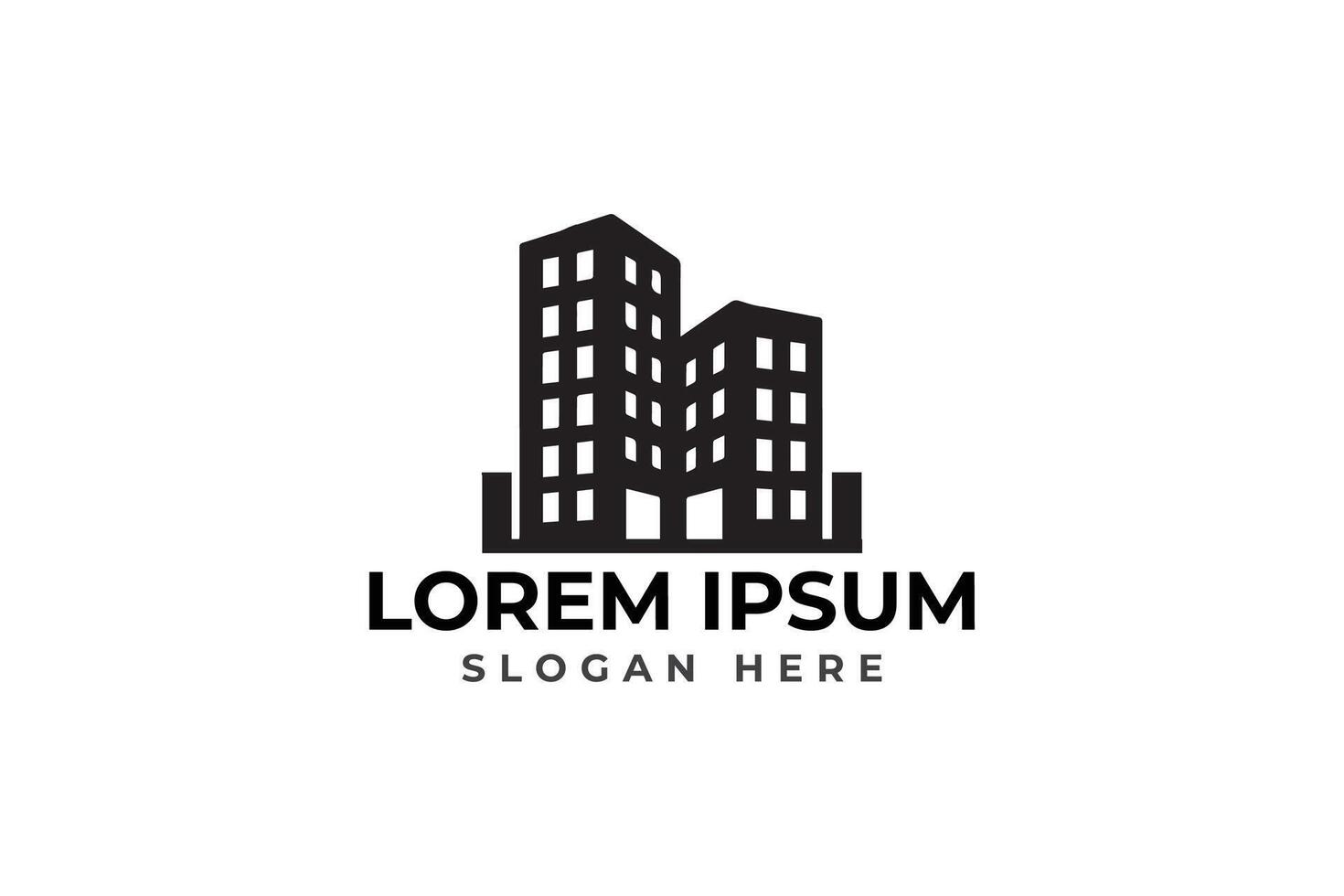 Modern building logo template illustration vector