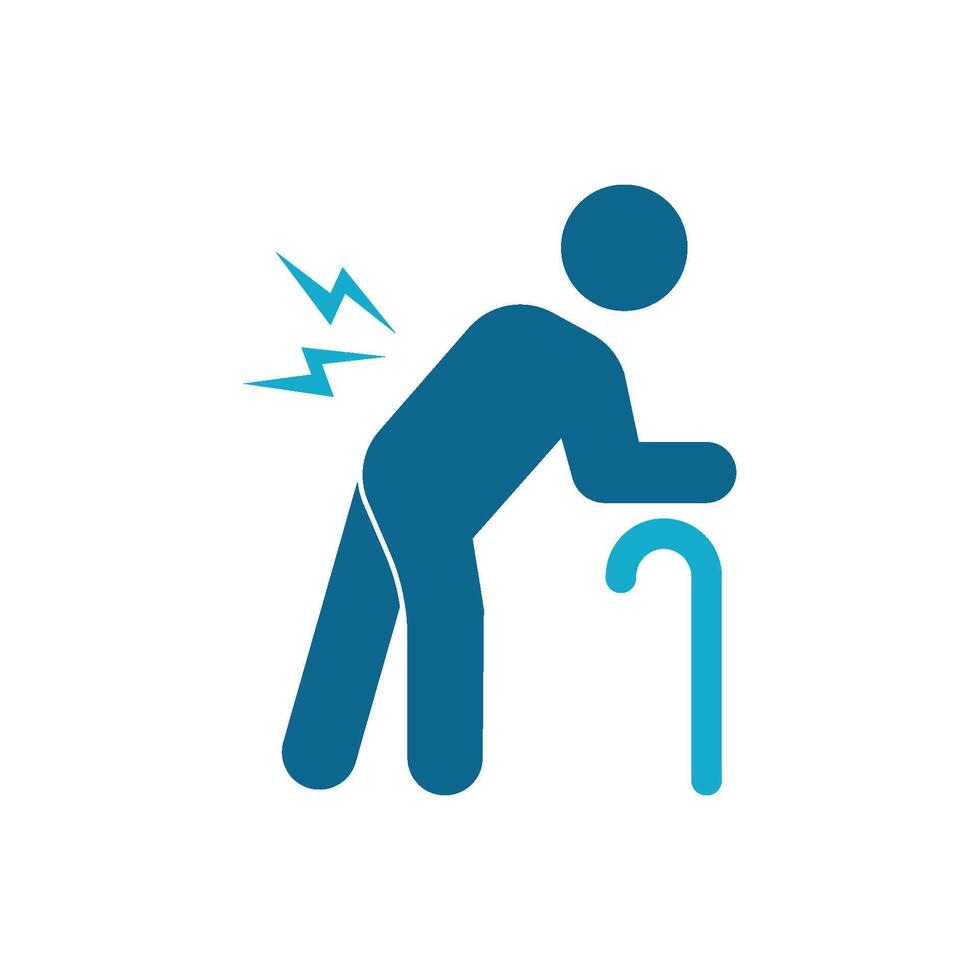 people with back pain vector
