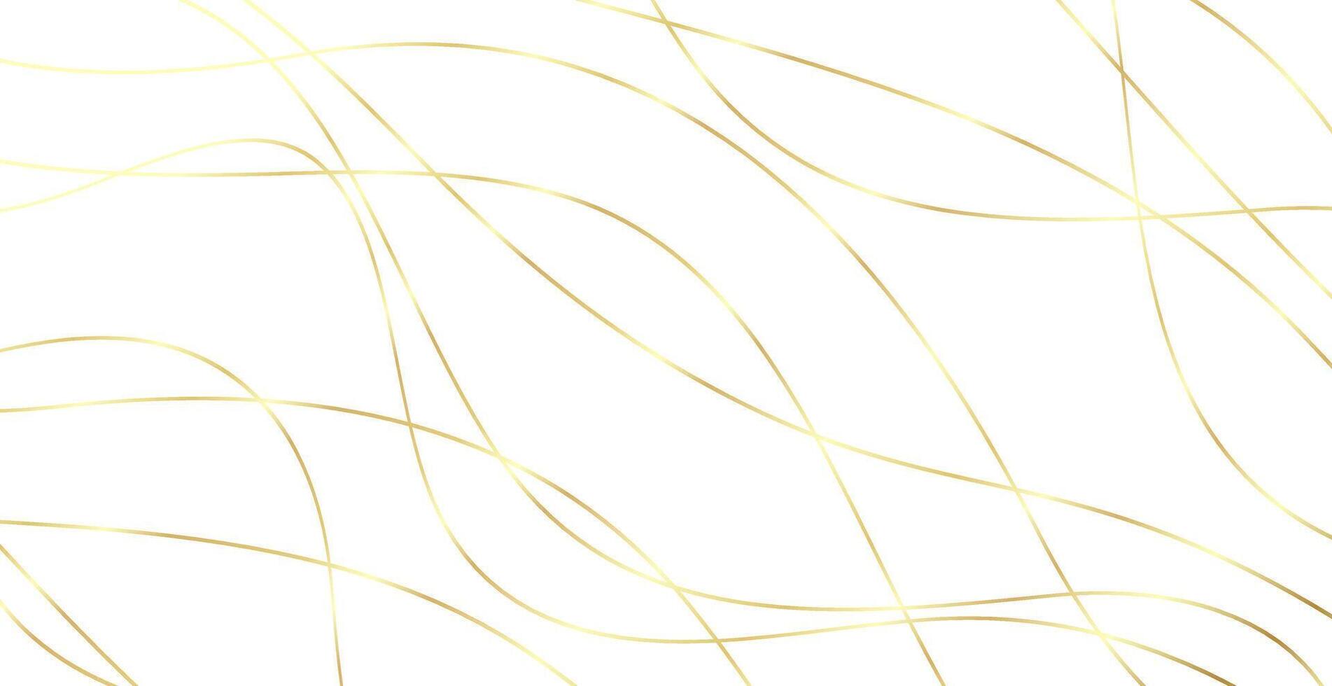 Hand drawn gold lines. Abstract golden pattern wave simple, smooth pattern, web design, greeting card, textile, Technology background, Eps 10 illustration vector
