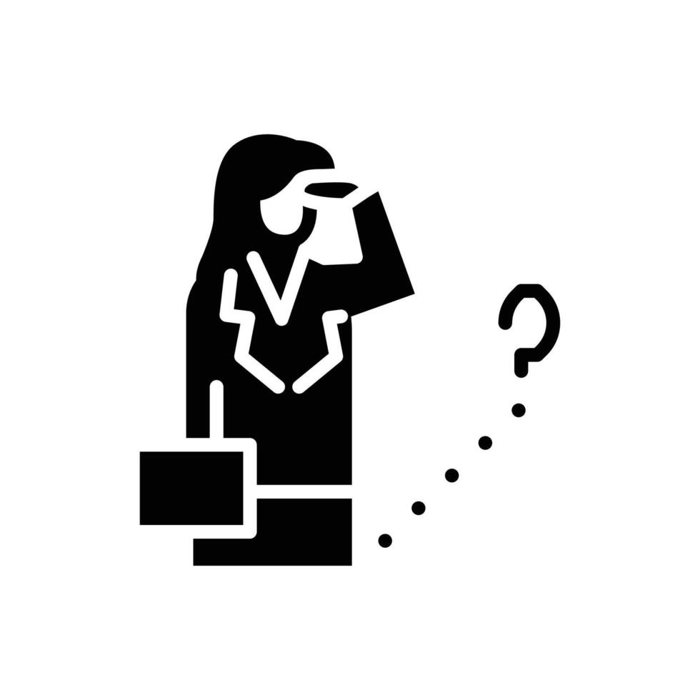confuse solid icon design good for web or mobile app vector