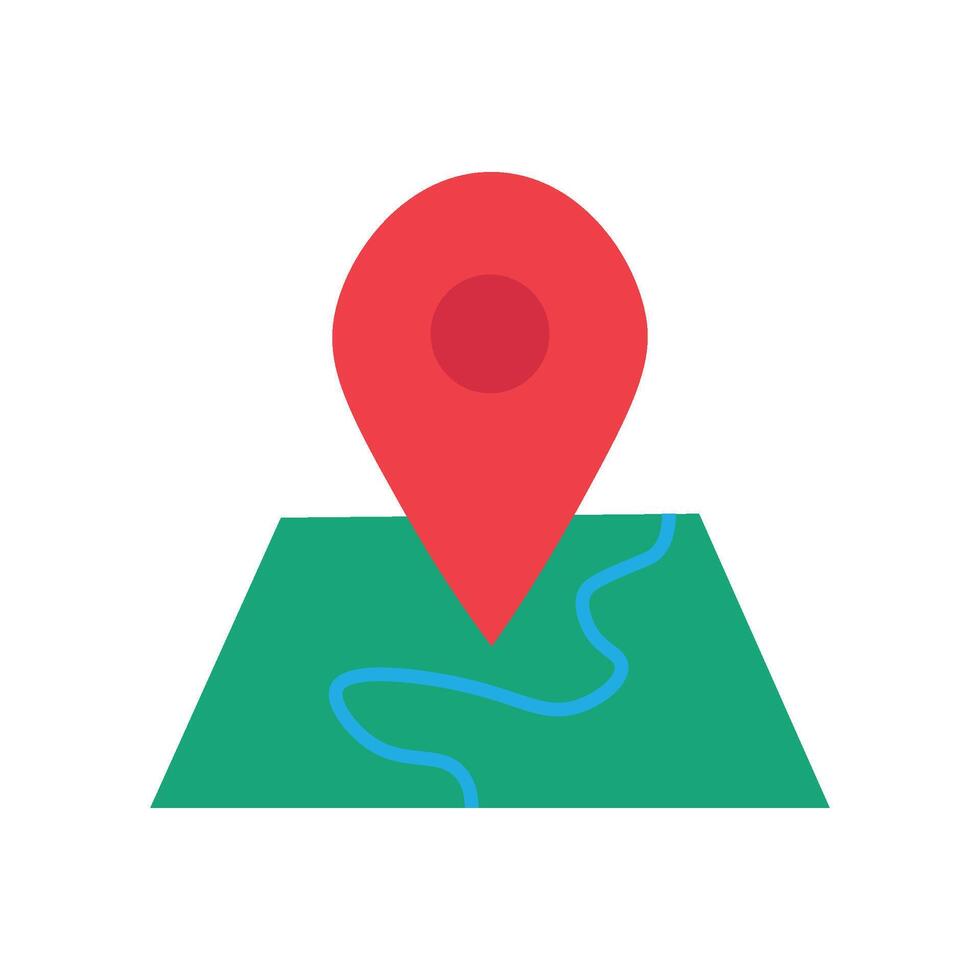 Pin on the Map Icon Business Element vector