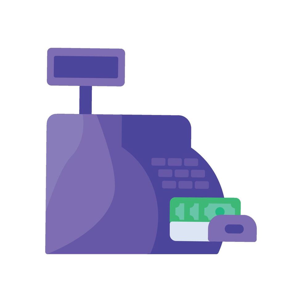 Cash Register Icon Business Element vector