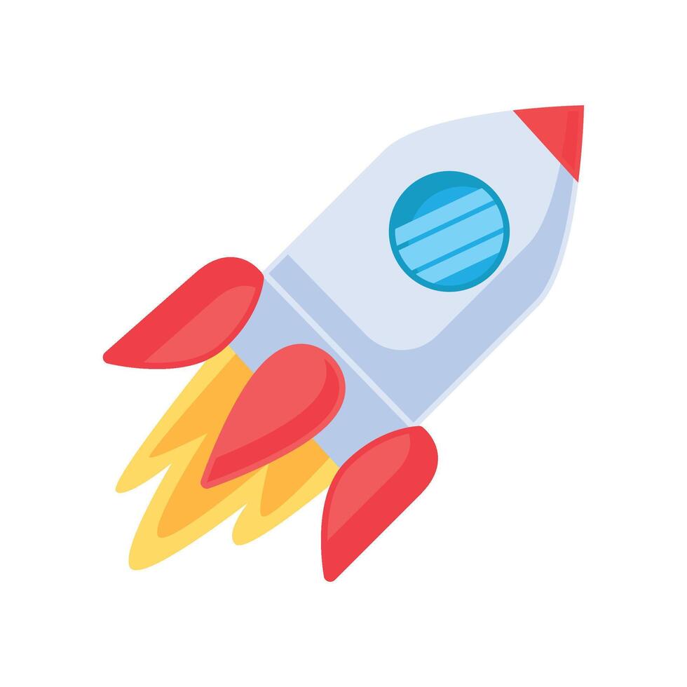 Rocket Icon Business Element vector