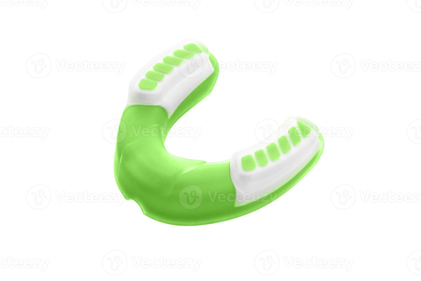 mouth guard isolated on white photo