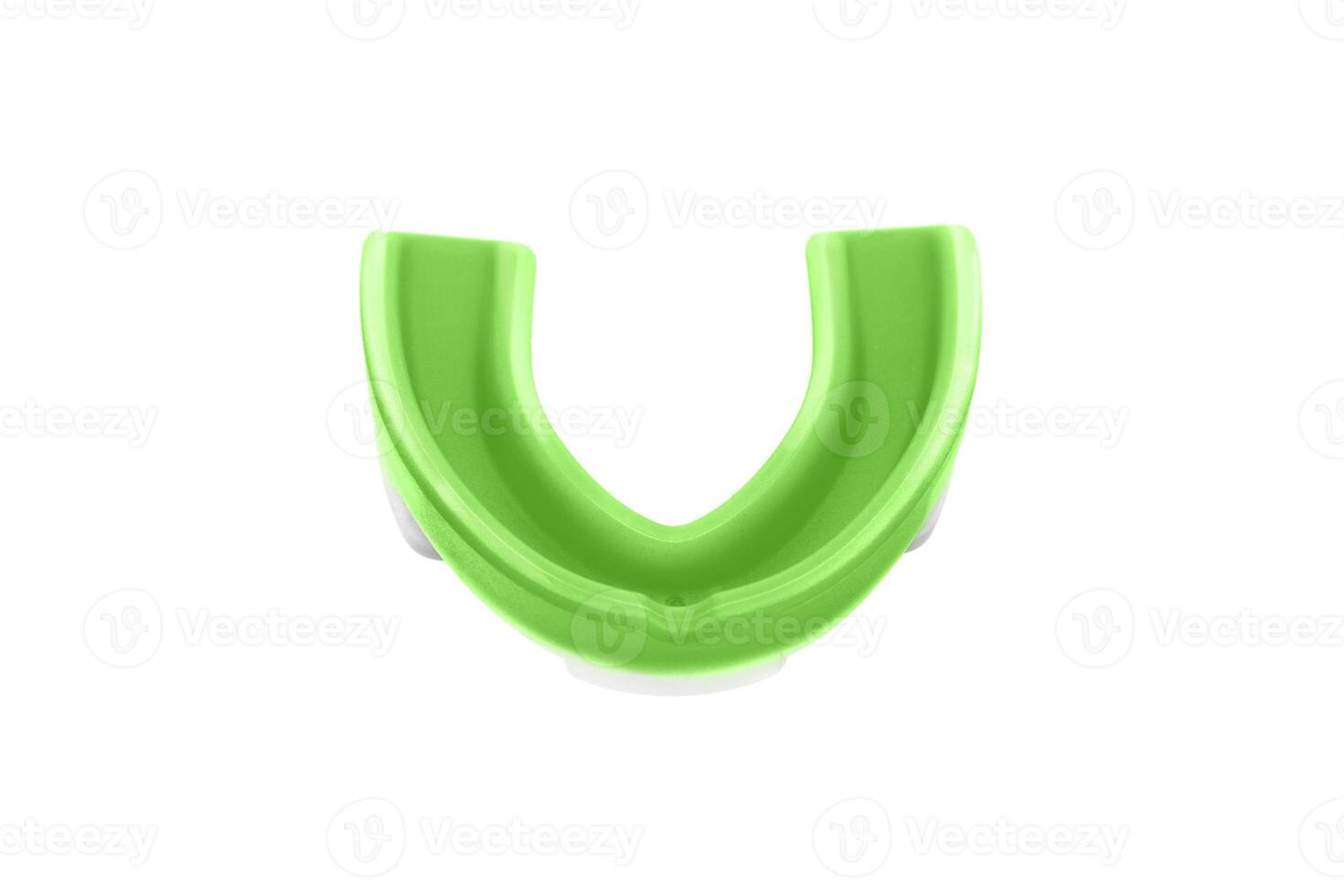 mouth guard isolated on white photo
