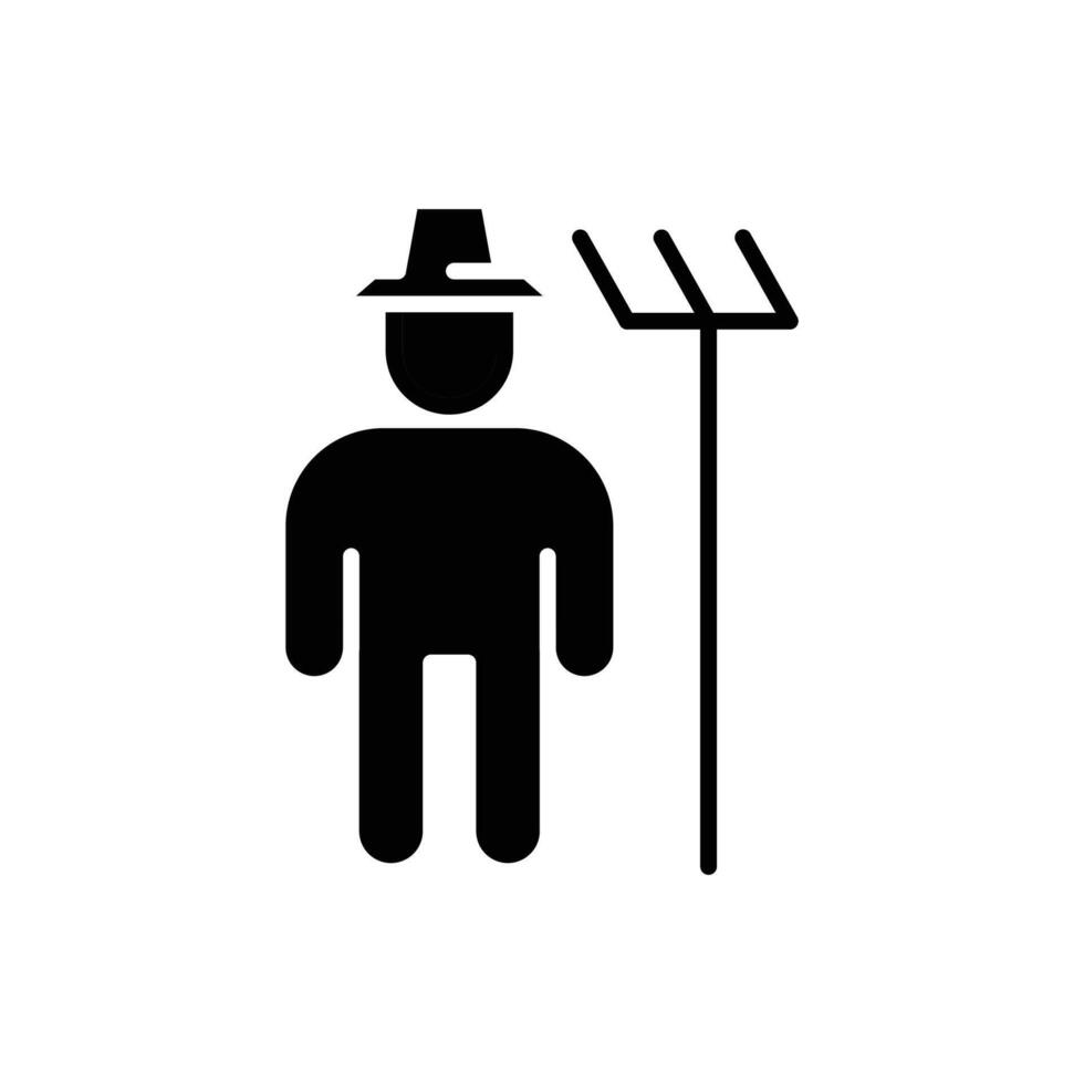 farmer solid icon design good for web or mobile app vector