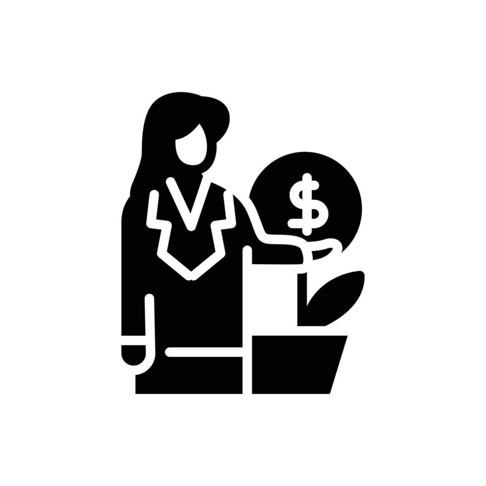 business profit solid icon design good for web or mobile app vector