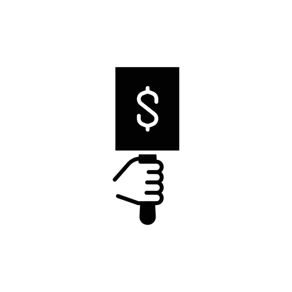 price offer auction solid icon design good for web or mobile app vector