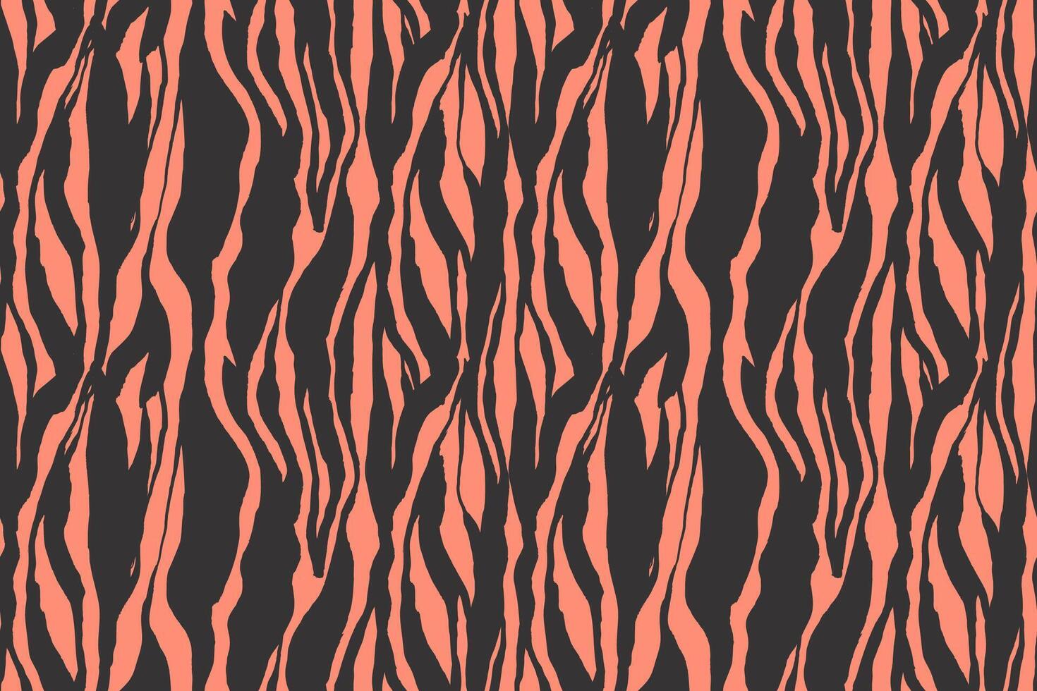 Zebra skin texture, wildlife fur abstract seamless pattern. Savannah animal stylish stripes background perfect for textile, print, fashion vector