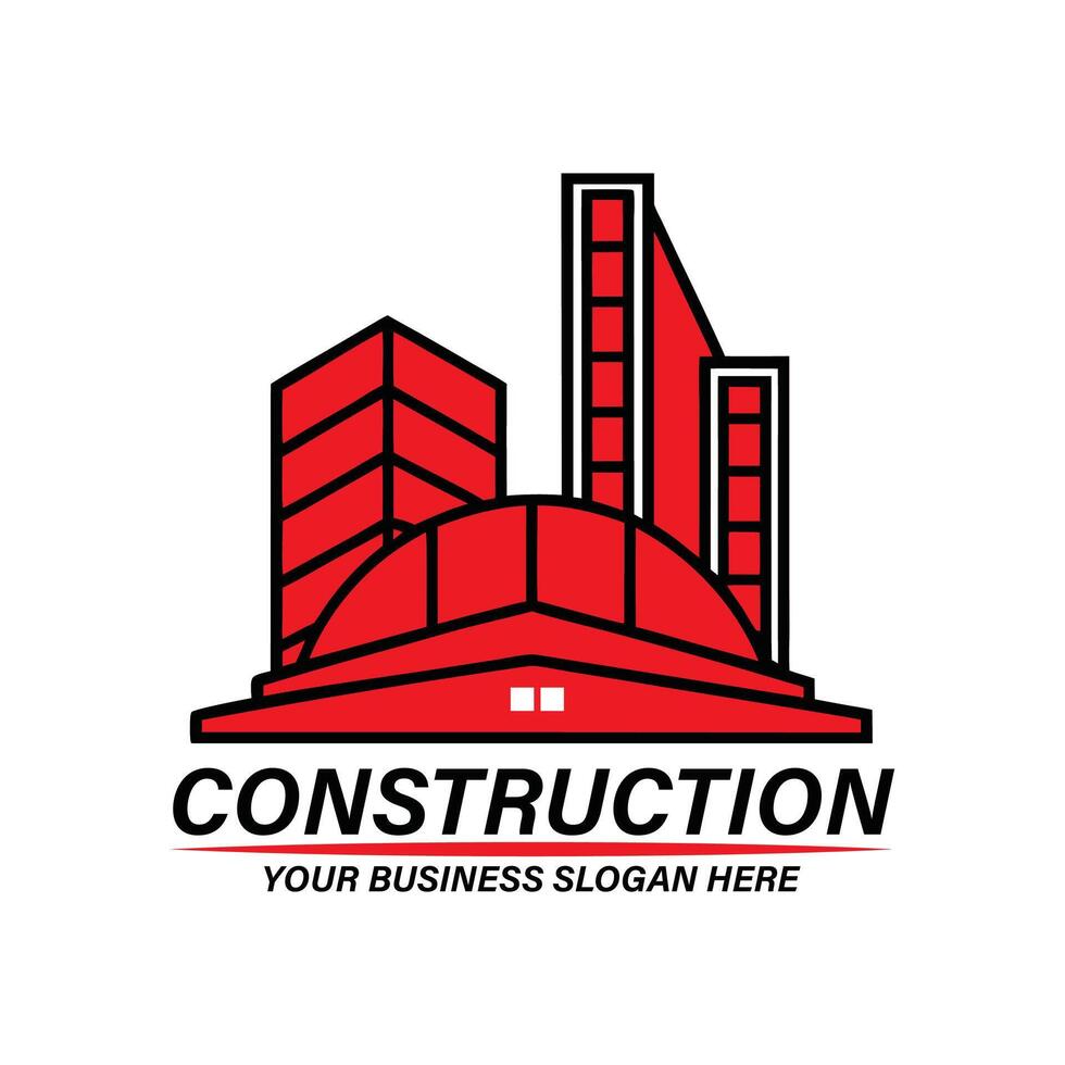 luxury real estate, construction, property, realtor, minimalist logo vector