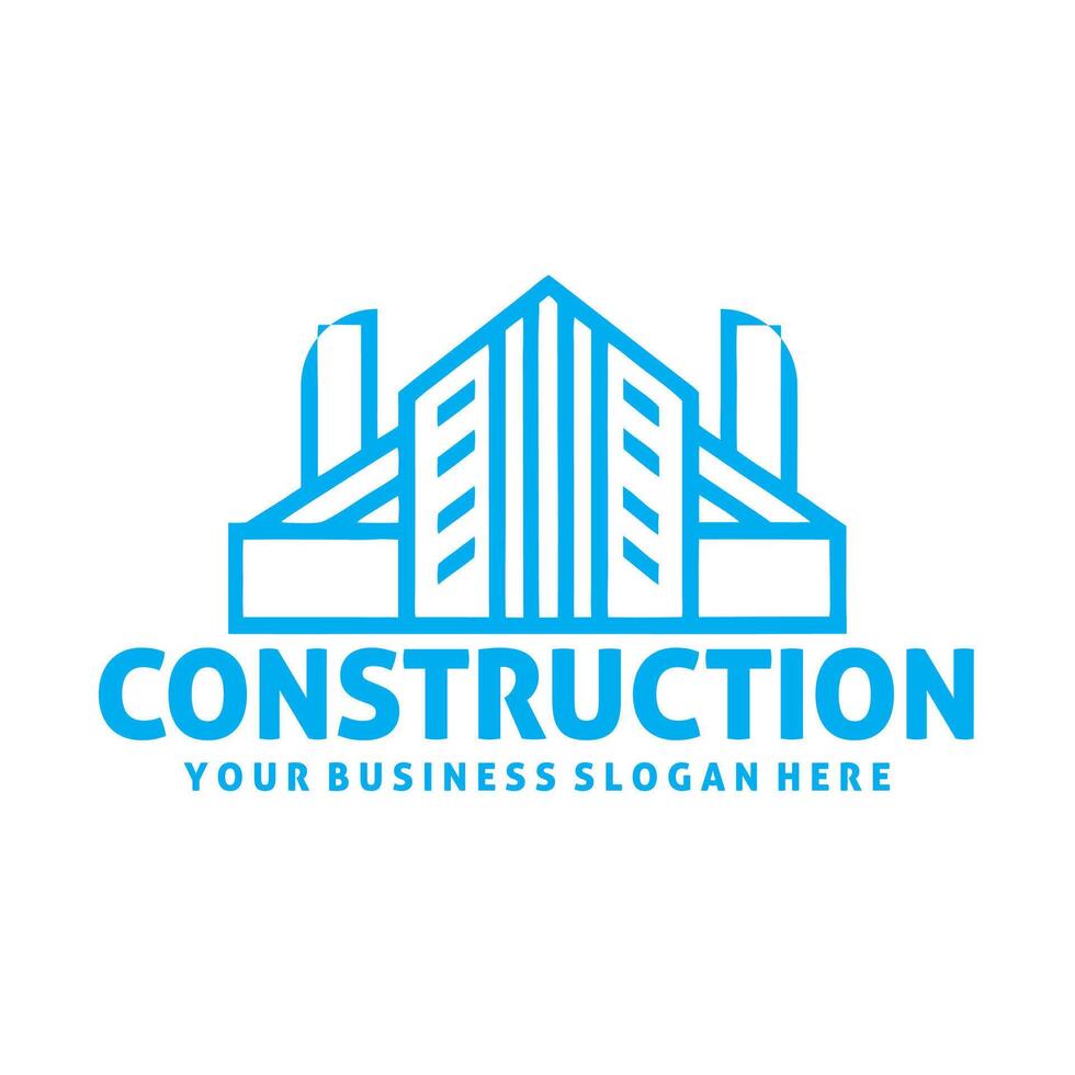 excavation, real estate, construction, house repair and relator logo for you vector