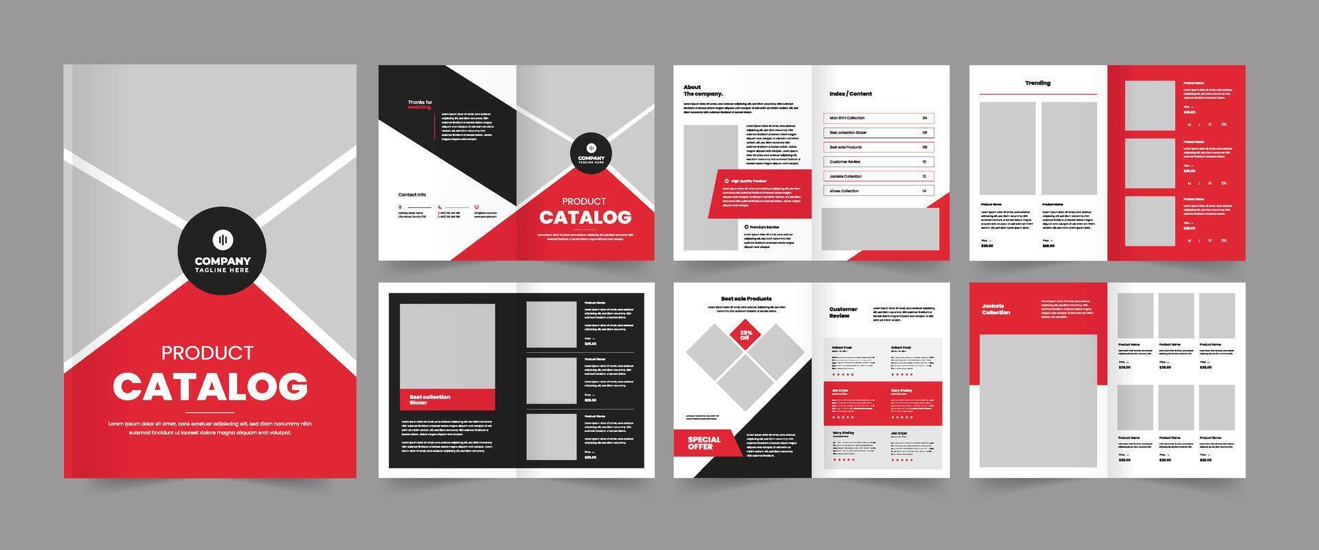 wholesale catalog template or product catalog design vector