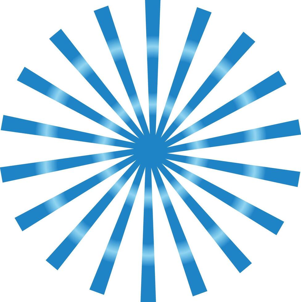 Sunburst Abstract blue rays background vector