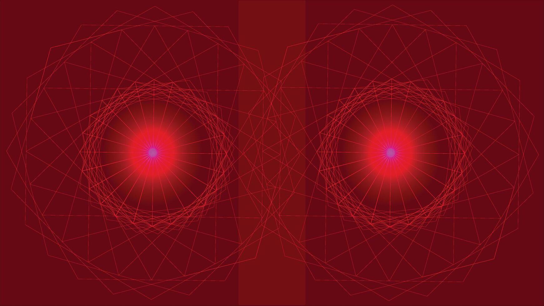 Glowing Red spirograph Background vector