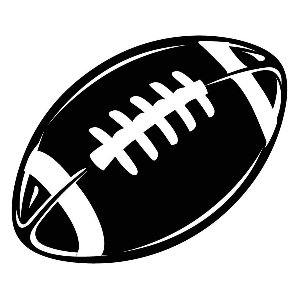 American football silhouette vector