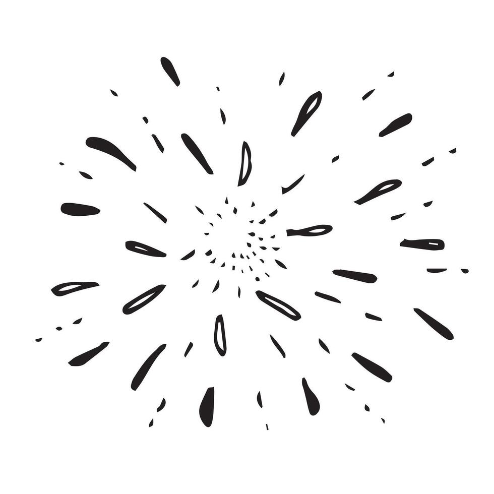 doodle design element, starburst doodle ,sparkling doodle,firework doodle. vector