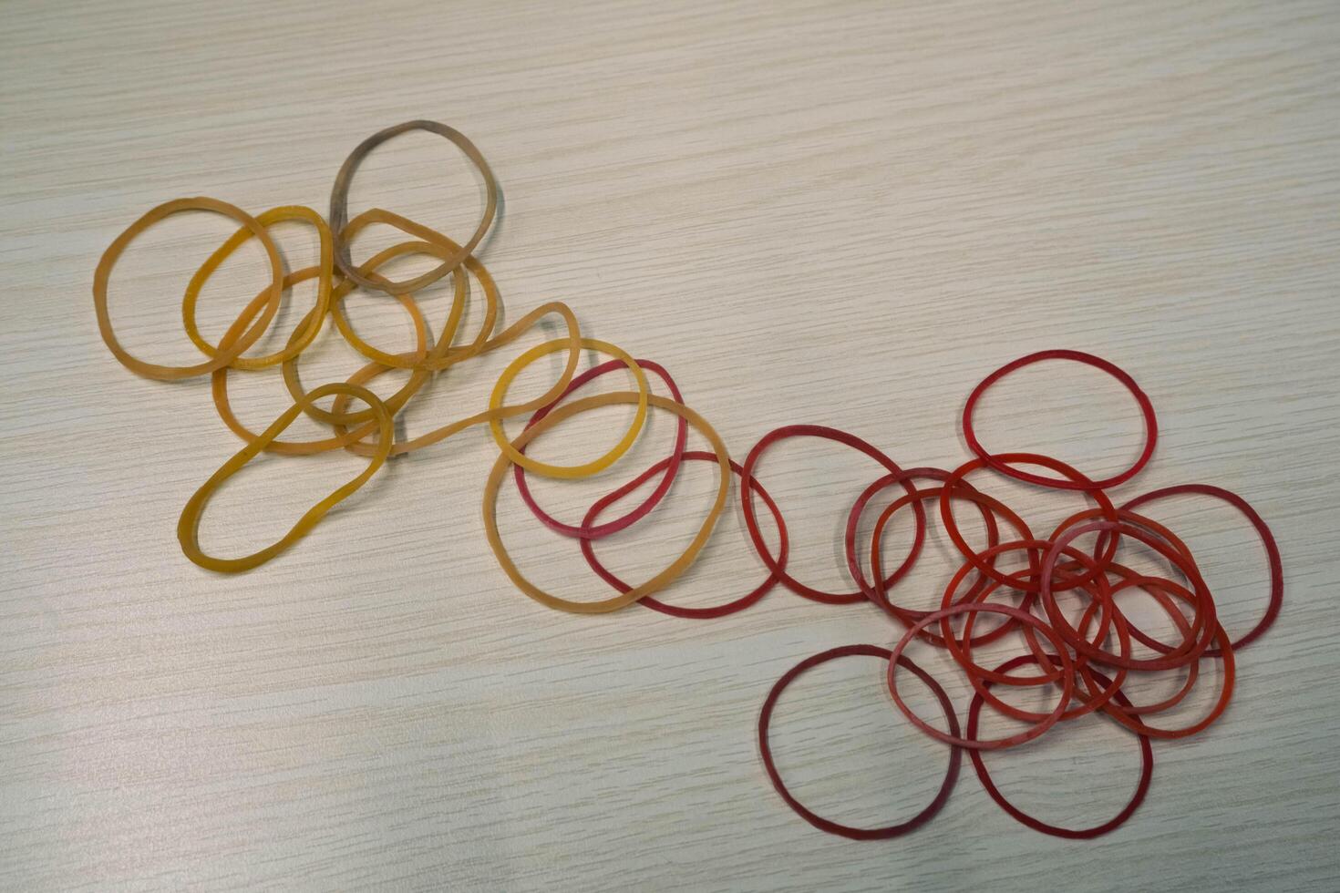 A pile of rubber bands photo