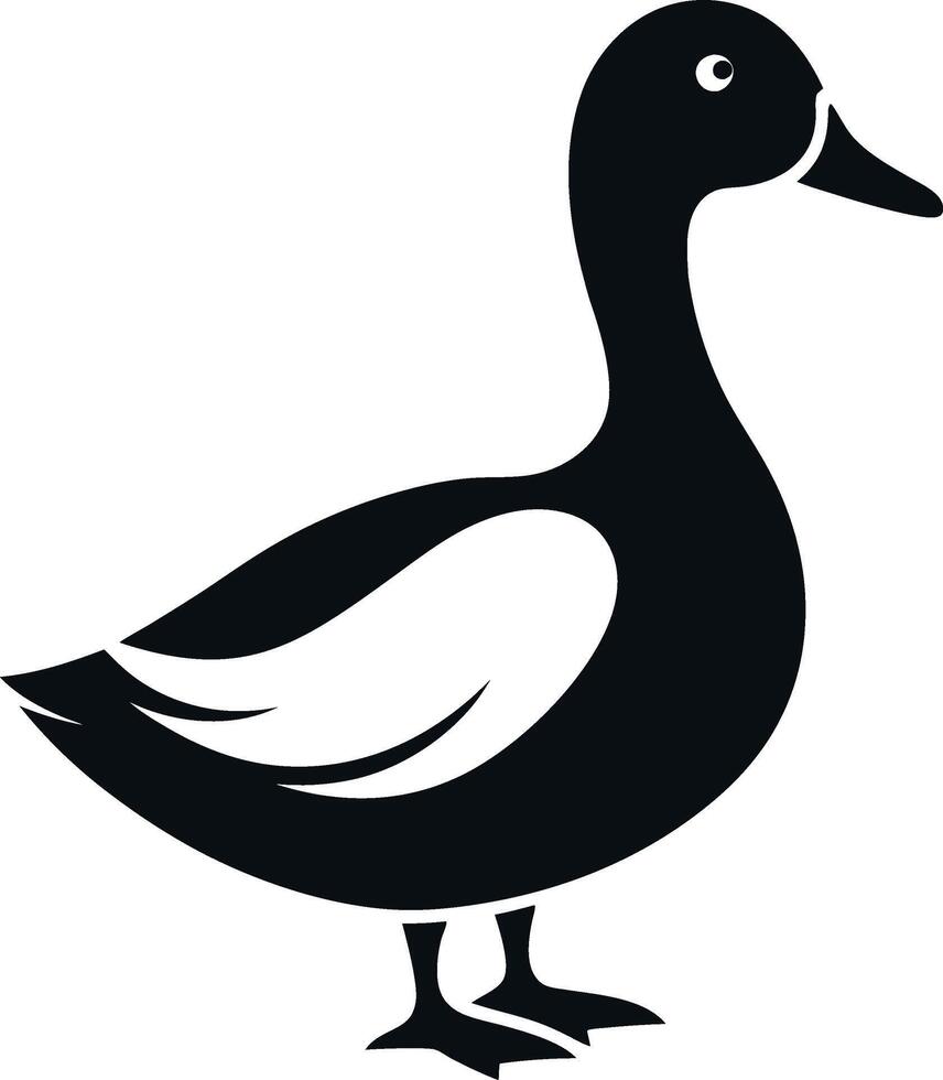 A silhouette Duck vector