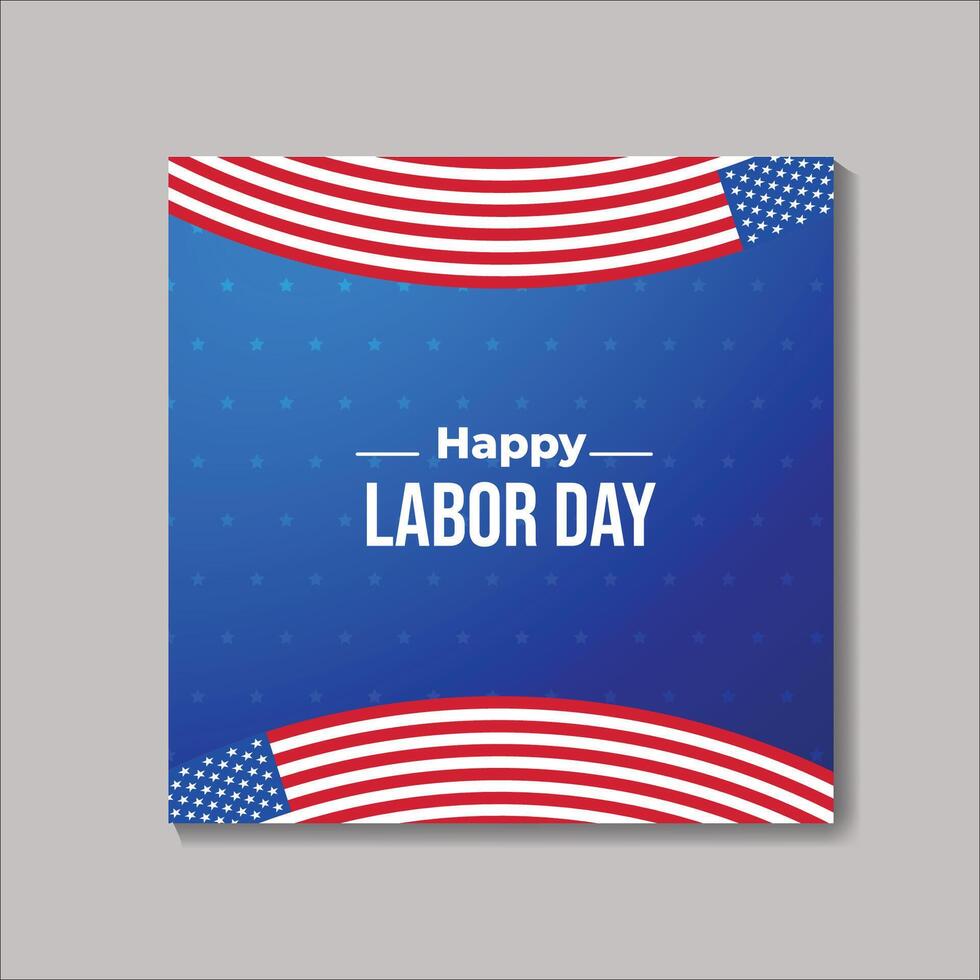 Happy labor day in United States of America background . America flag with labor day typography. vector