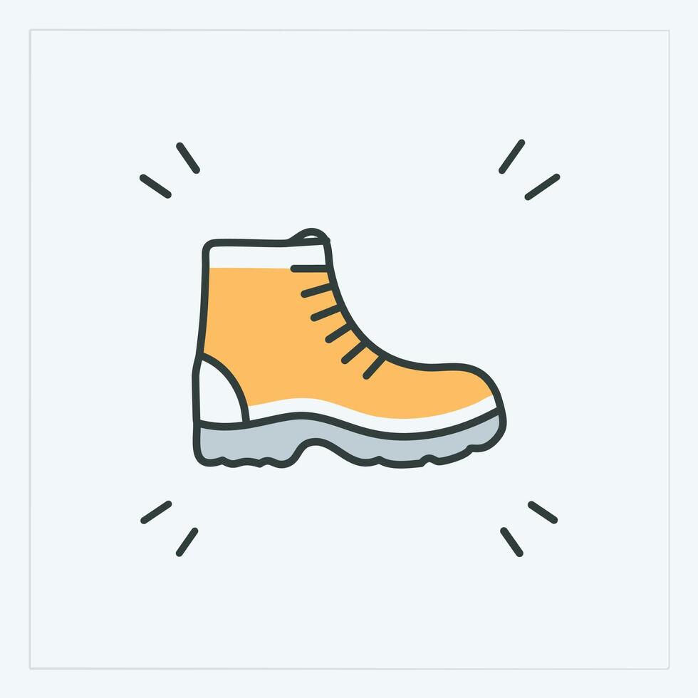 Boot icon illustration. vector