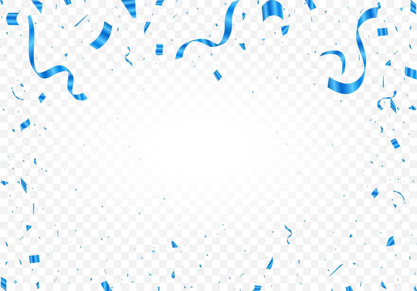 Realistic confetti celebration background template, Confetti illustration vector