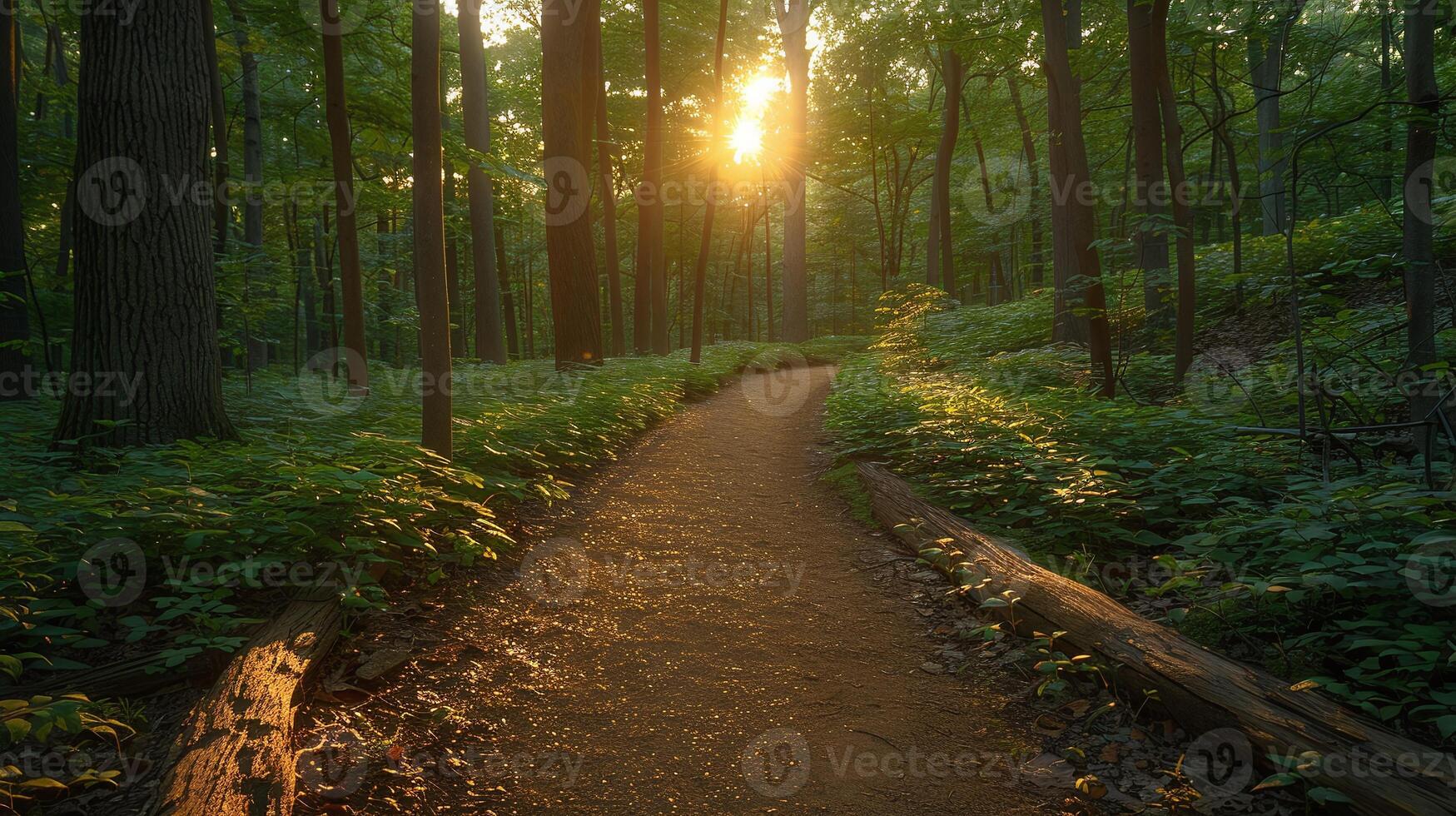 path in the forest photo