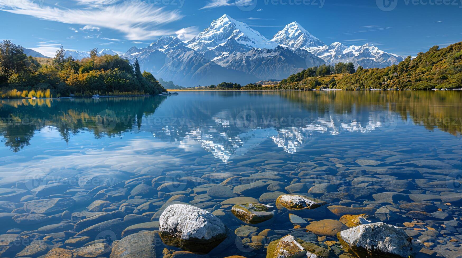 lake in the mountains photo