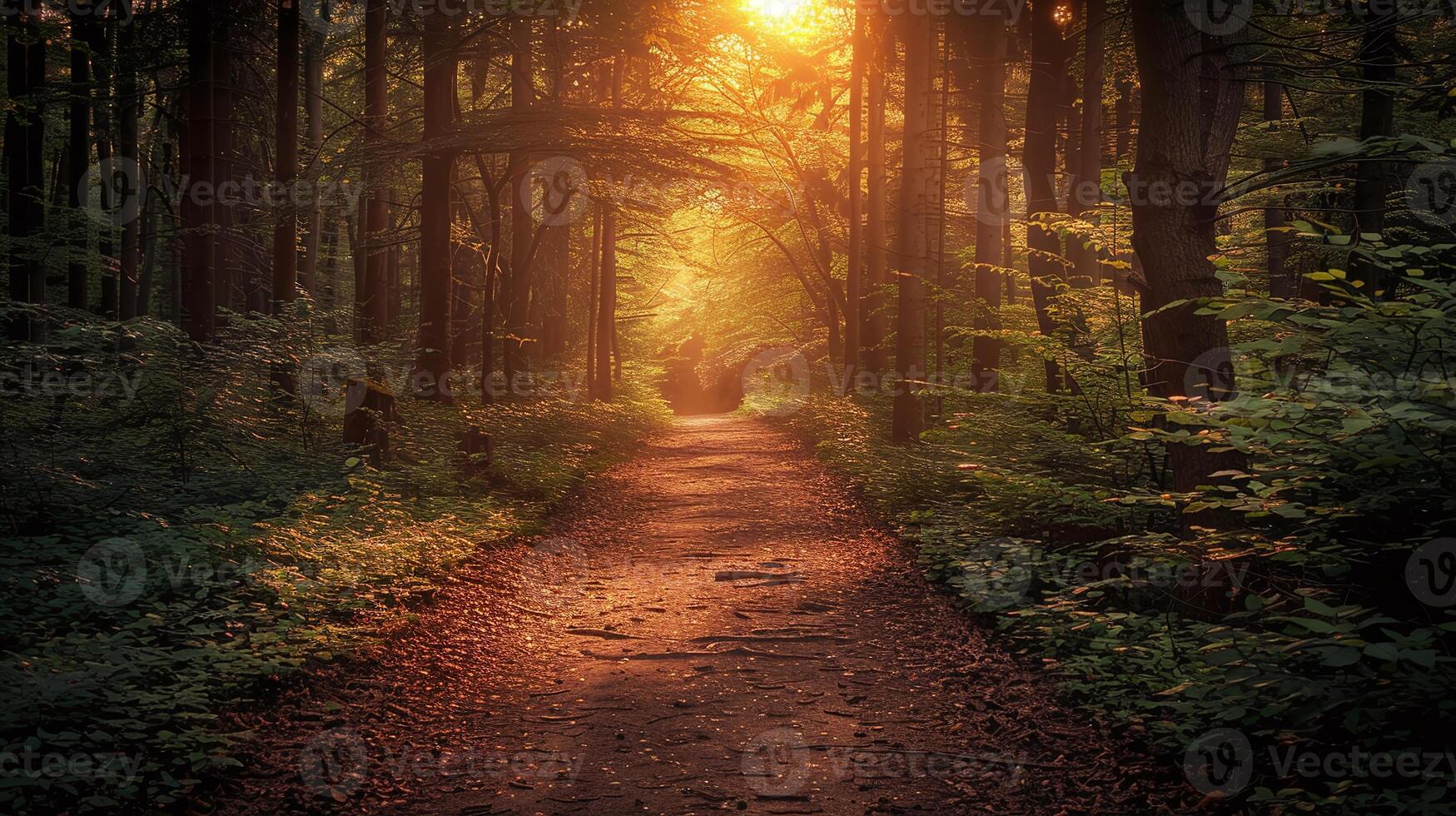 path in the forest photo