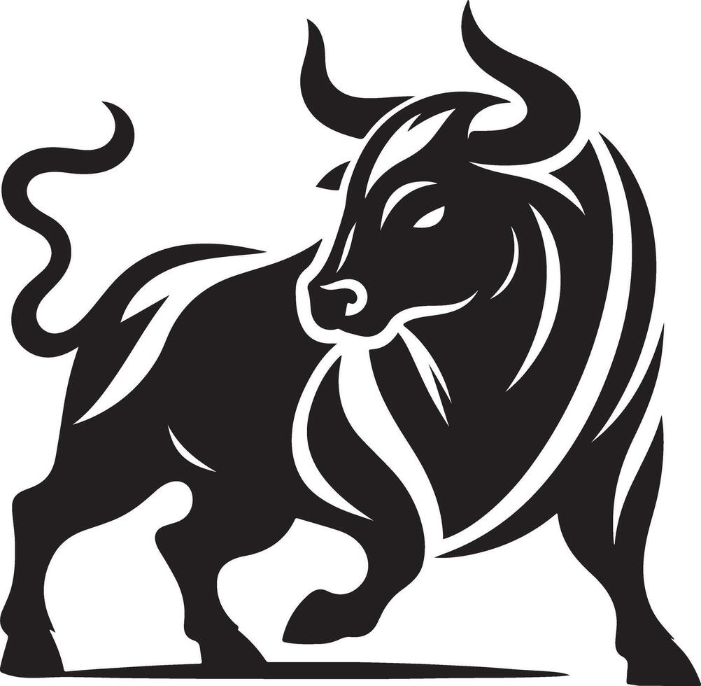 Bull zodiac sign illustration vector