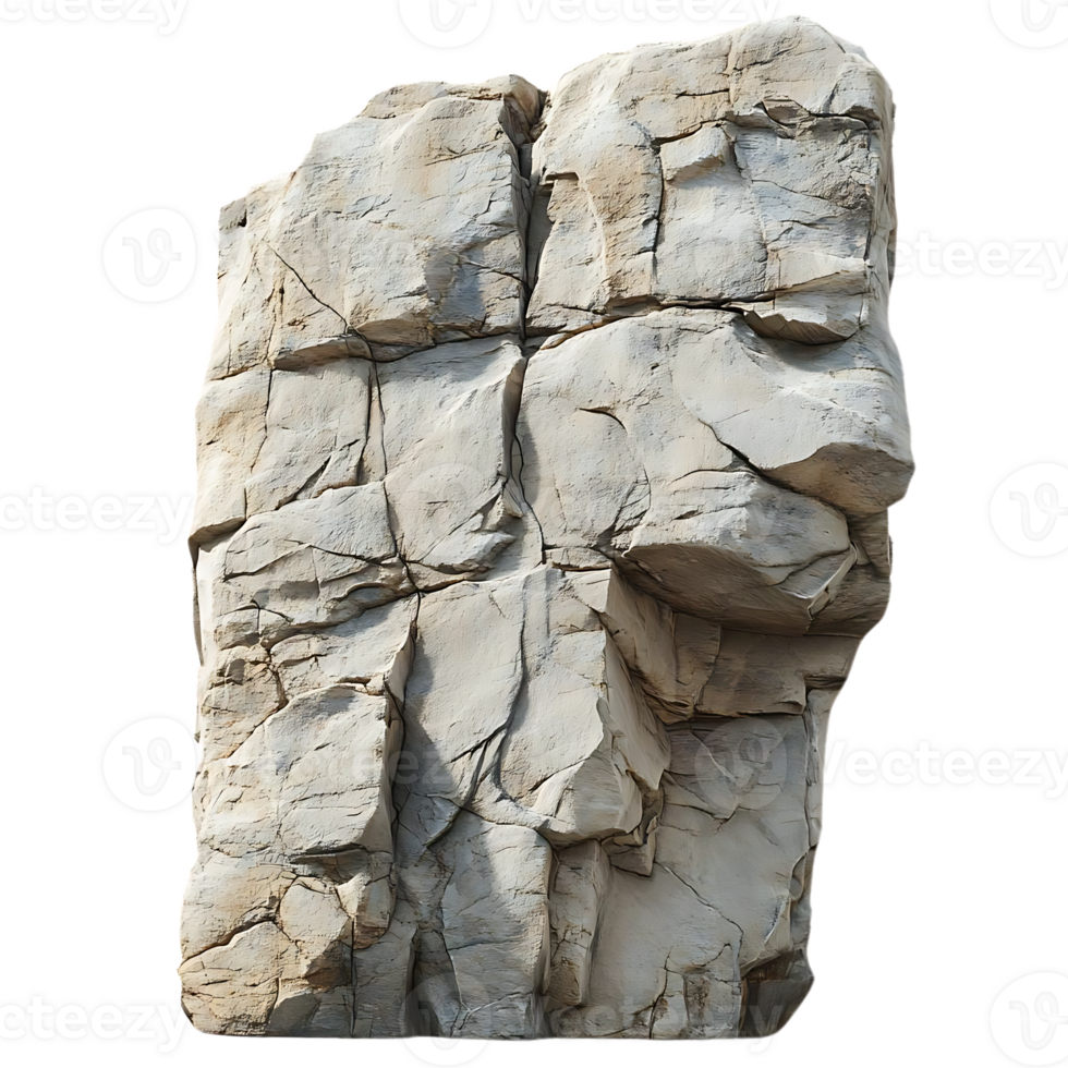 Gray Rock Formation with a Transparent Background png