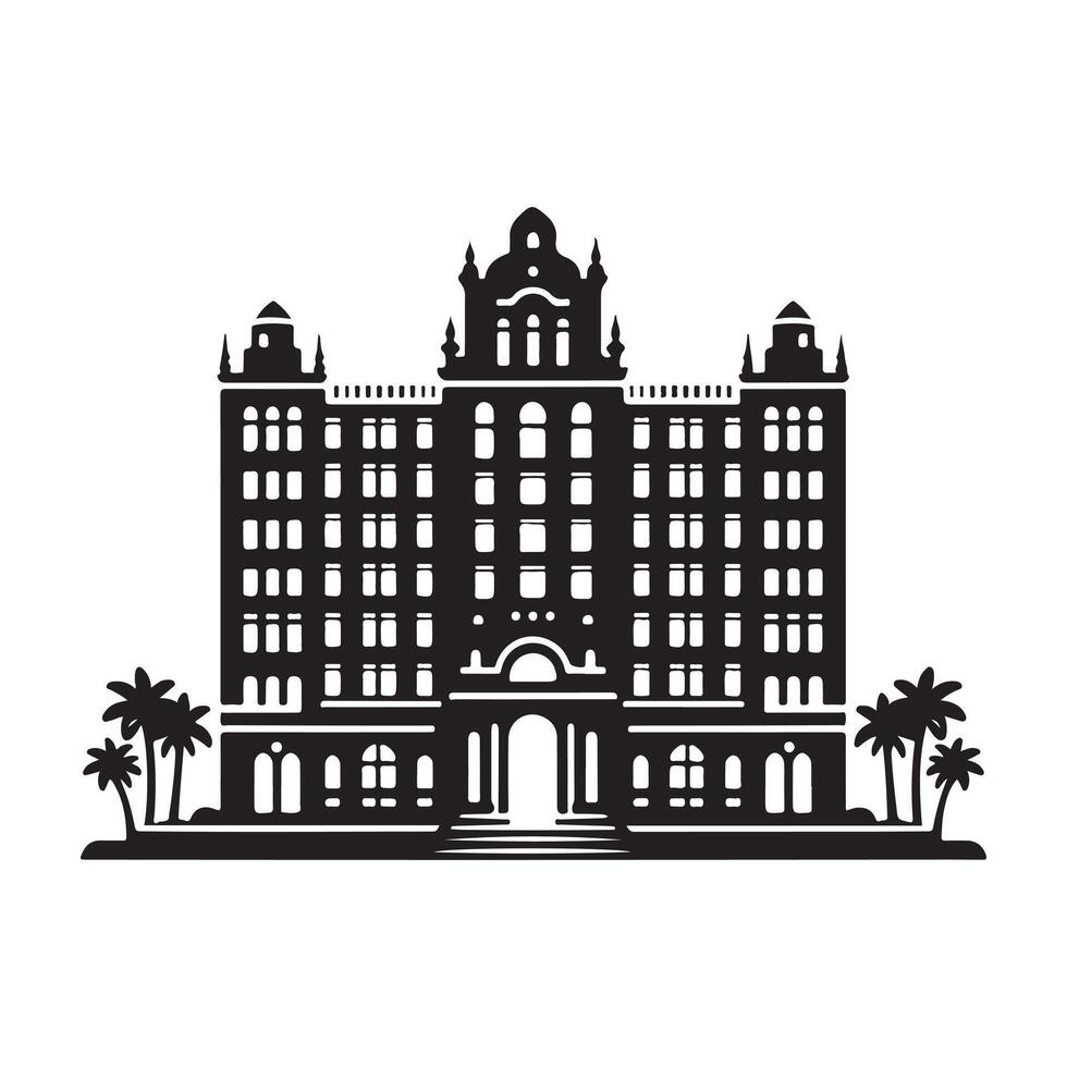 Hotel Silhouette AI Vectors Set - Professional Graphic Design Resource