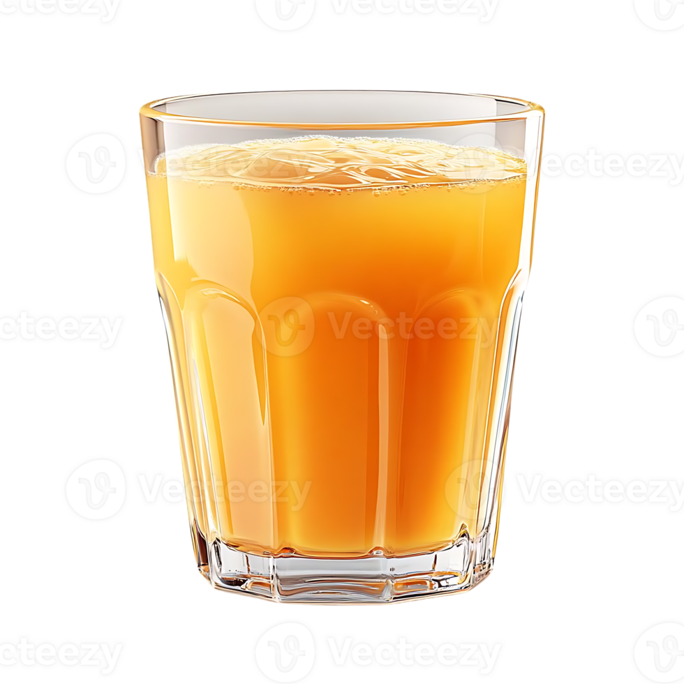 A Refreshing Glass of Orange Juice with a Transparent Background png