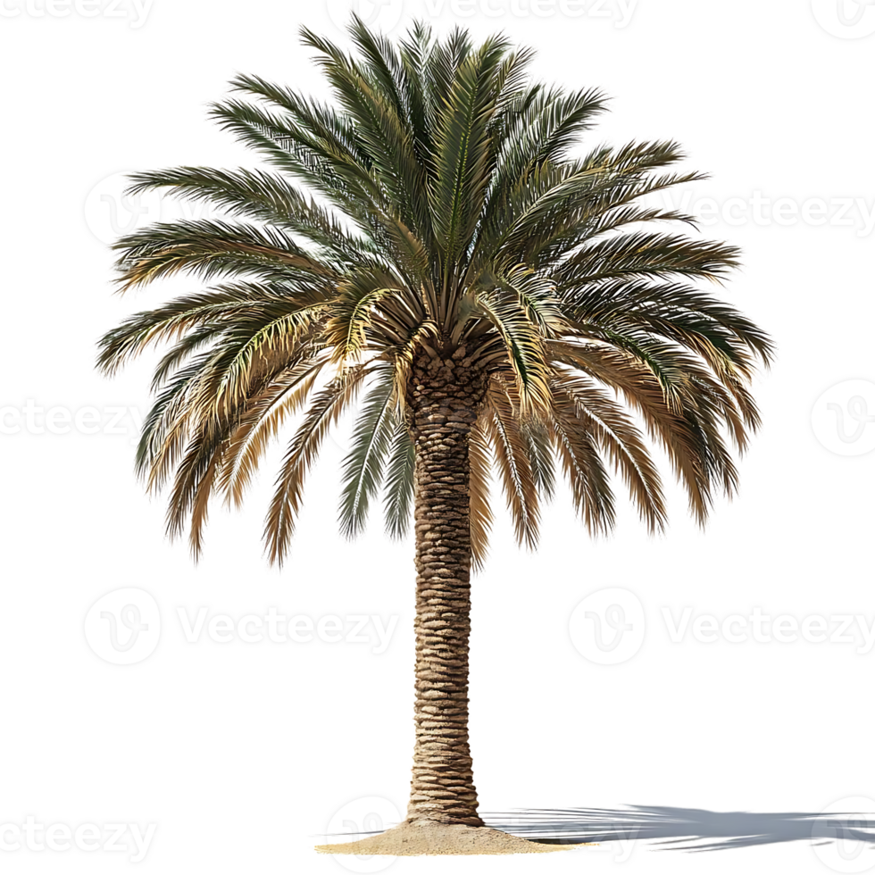 Palm Tree with a Transparent Background for Design Projects and Tropical Scenes png