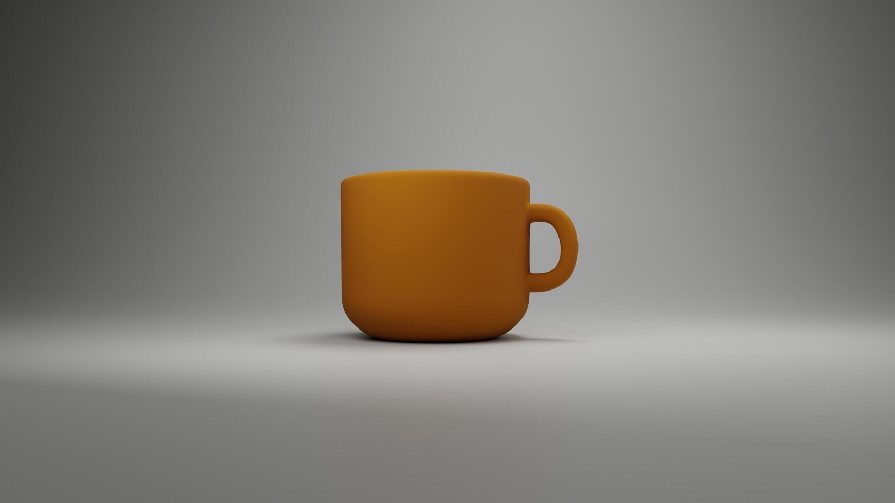 a coffee cup is shown in a gray background photo