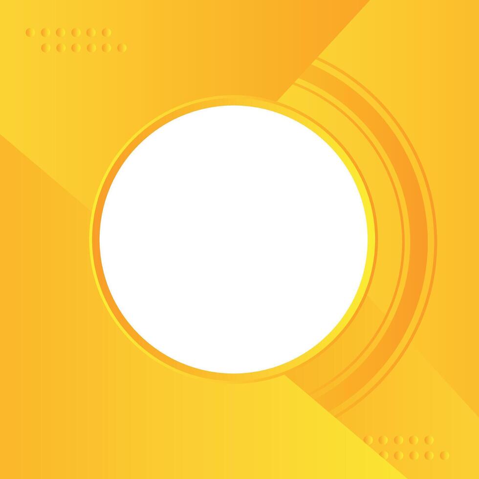 Abstract background with circles. White circles background. Yellow strips background vector