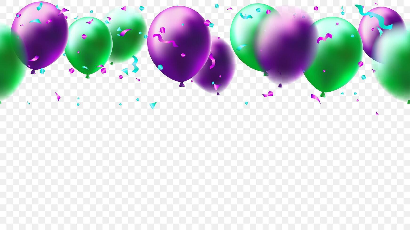 realistic rubber balloon invitation element card, background, web and banner holiday vector