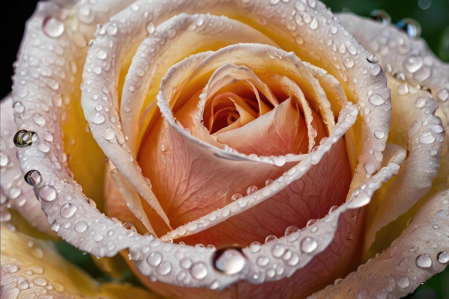Detailed Floral Macro with Dewy Petals photo