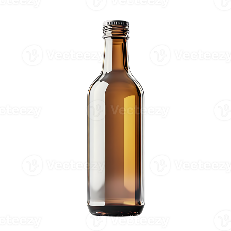 glas flaska med transparent bakgrund attrapp för design presentation och förpackning design med en transparent bakgrund png
