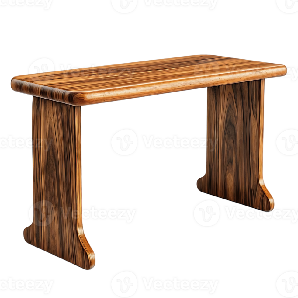 Wooden Bench with a Transparent Background, Perfect for Home Decor and Adding a Touch of Elegance png