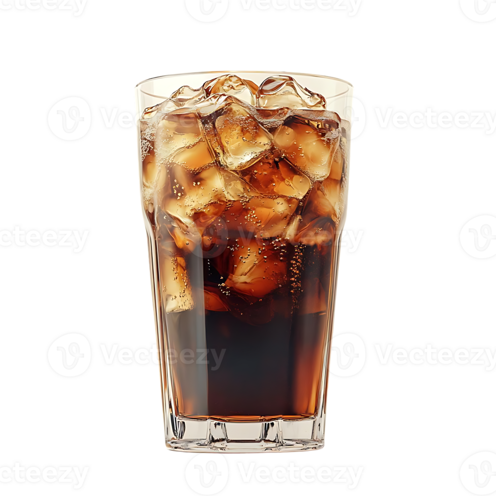 refrescante reajuste salarial con hielo cubitos en un vaso con un transparente antecedentes png