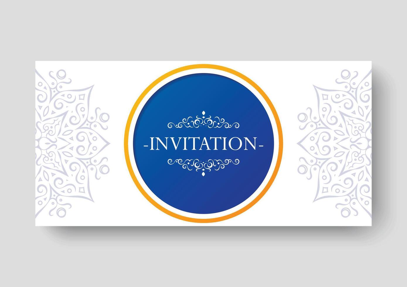 Colorful invitation background style ornamental pattern vector