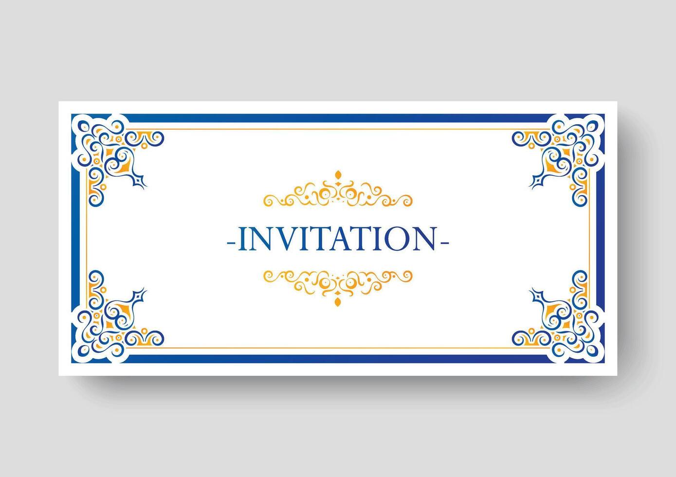 Colorful invitation background style ornamental pattern vector