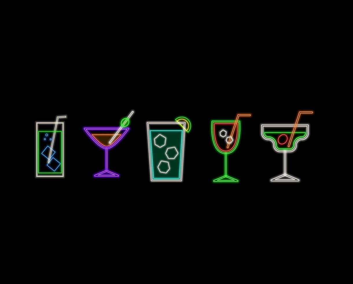 Glow shot with Mexican tequila. Traditional ethnic alcoholic drink. Neon Light Poster, Flyer, Banner, Signboard. Brick Wall. 3d Illustration vector